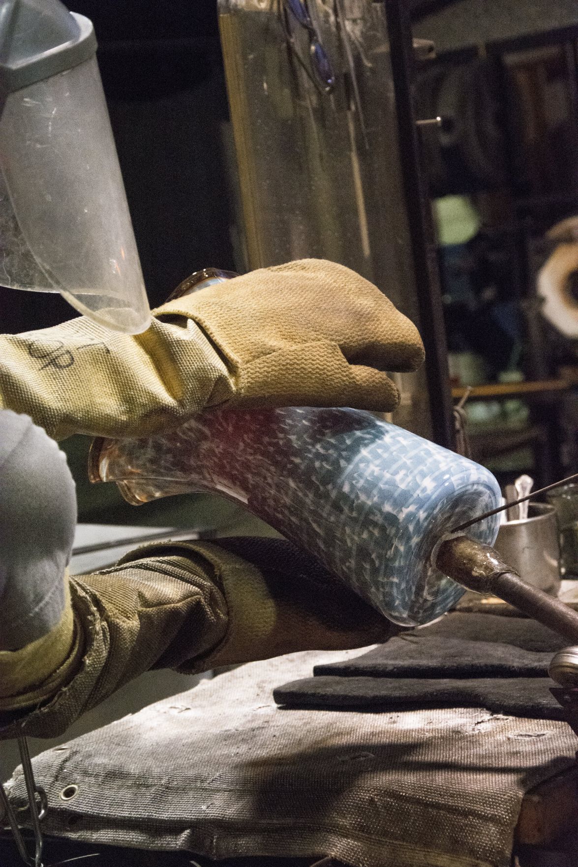 Glassblowing demonstration by Mike Moran
